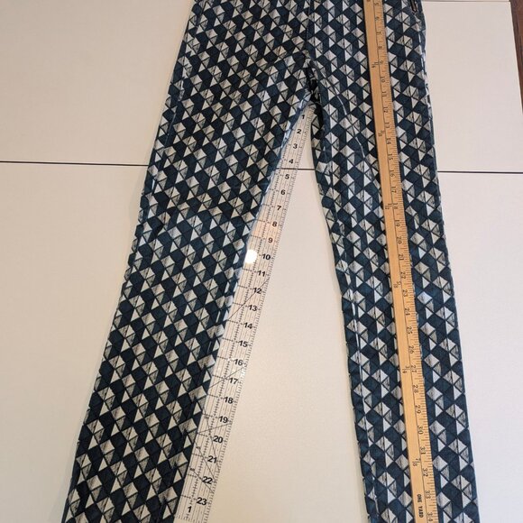 H & M Green Geometric Print Pants - Picture 2 of 7